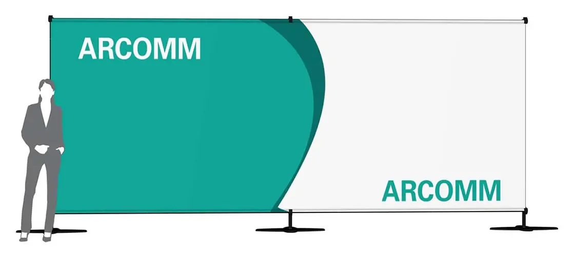 hohe Banner-Wand "StageXXL" (Messewaende)