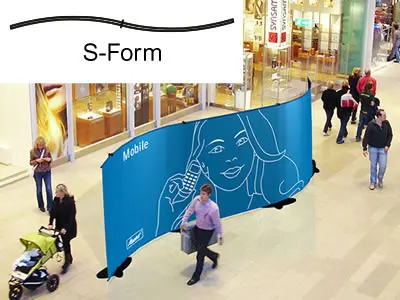 Bannerdisplay-Wand "Stage" (Messewaende)
