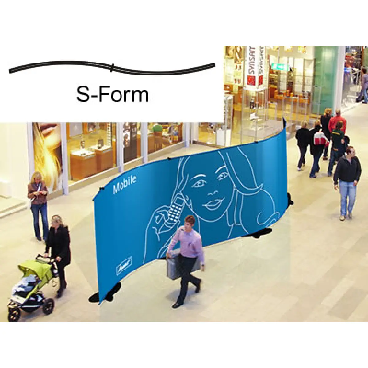 Bannerdisplay-Wand "Stage"