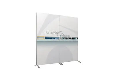 Stabile Trennwand "Vector" mit Plexiglas oder PVC (Sonderaufsteller_Trennwaende)