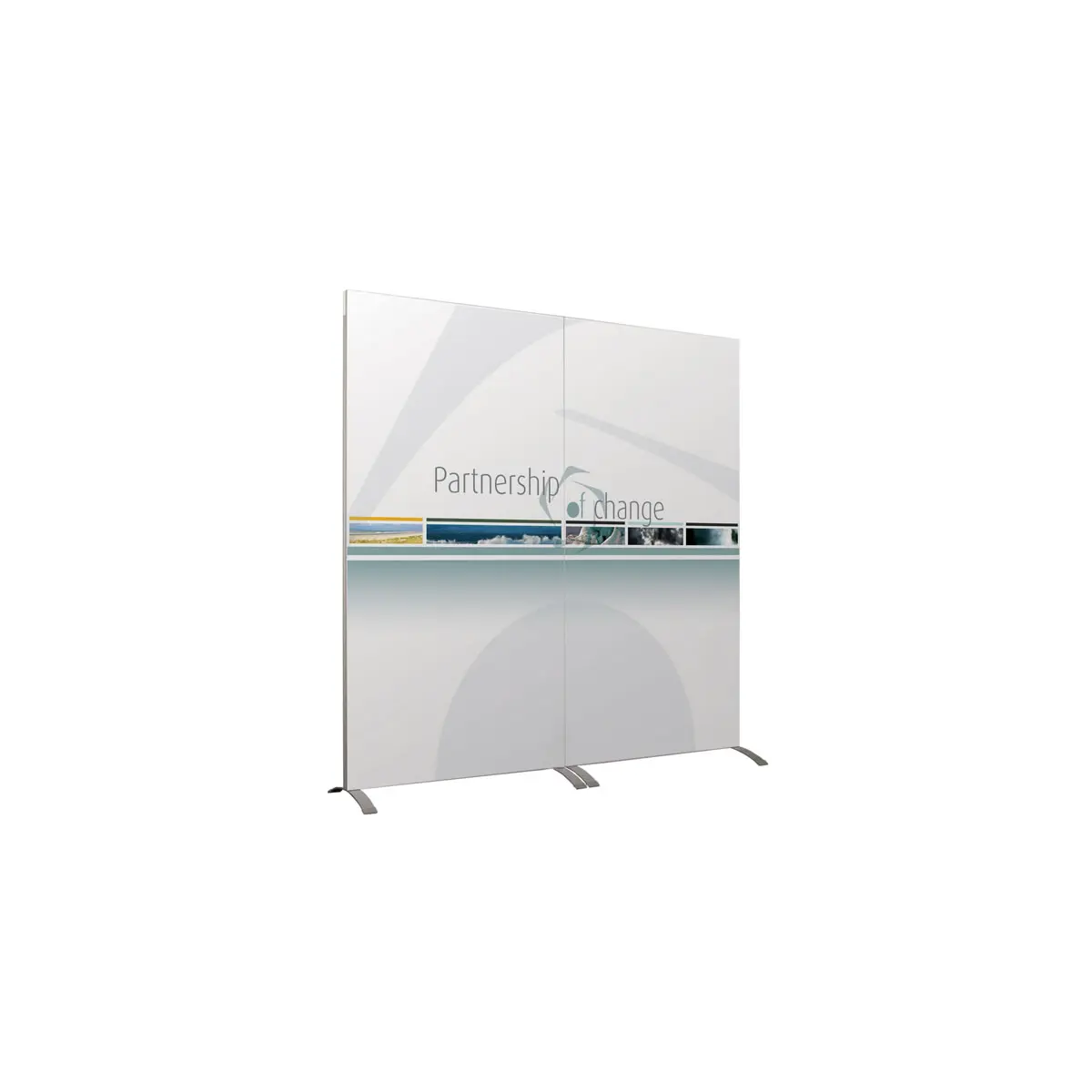 Stabile Trennwand "Vector" mit Plexiglas oder PVC