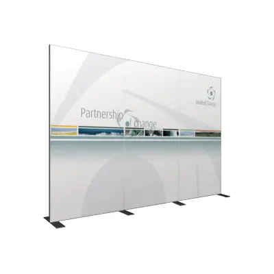 Stabile Trennwand "Vector" mit Plexiglas oder PVC (Sonderaufsteller_Trennwaende)
