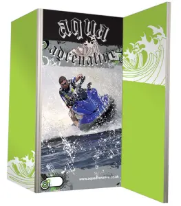 Stabile Trennwand "Vector" mit Plexiglas oder PVC