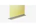Plattenhalter "Panel Base DESIGN"   - Ansicht des Fußes des Plattenhalters Panel Base DESIGN mit eingespannter PVC-Platte. (Plattenhaltersysteme) 