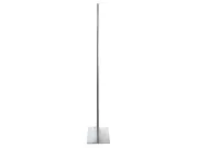 Seitliche Ansicht des Plattenhalters Panel Base DESIGN mit einer PVC-Platte. | (Plattenhalter "Panel Base DESIGN" )
