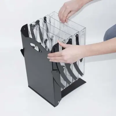 Prospektständer "Realzip Black"