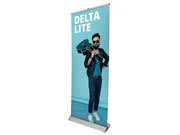 Rückseite(Rollup-Display "Delta Lite" inkl. Bannerdruck)