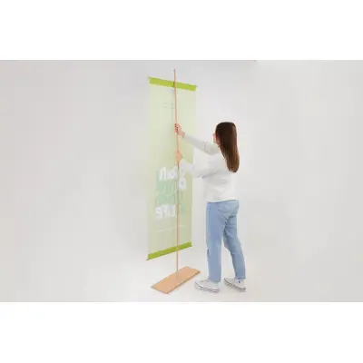 Holzbanner "Wood Craft" inkl. Druck