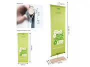 (Holzbanner "Wood Craft" inkl. Druck)
