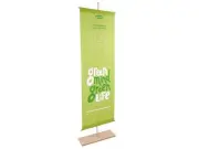 Holzbanner "Wood Craft" inkl. Druck