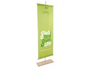 (Holzbanner "Wood Craft" inkl. Druck)