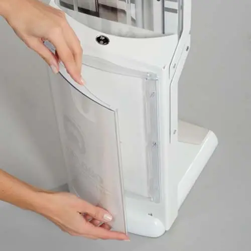Prospektständer "Real Bianco" 4xA4