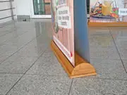 (Greenline-RollUp "Bambus oval Double"  mit Bedruckung)