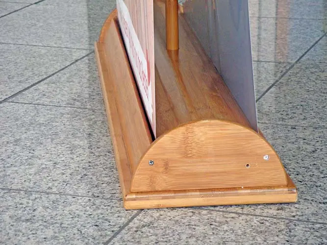 Greenline-RollUp "Bambus oval Double"  mit Bedruckung