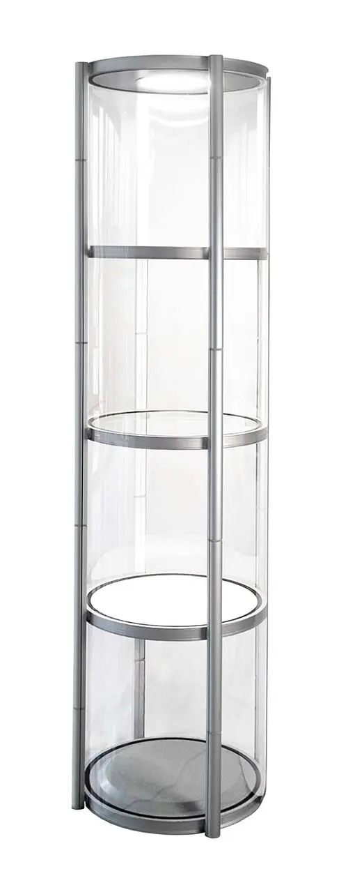 Vitrine ohne Beleuchtung (Messe-Vitrine "Pirouet")