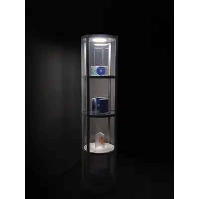 Vitrine mit Beleuchtung (Messe-Vitrine "Pirouet")