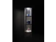 Vitrine mit Inhalt(Messe-Vitrine "Pirouet")