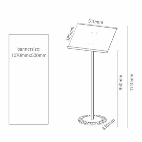Hinweisständer "Soistes Desk"