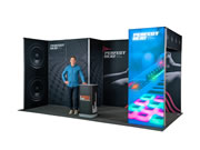 (LED-Messewand "Lightframe" inkl.Bedruckung )