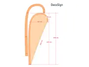 | (Beachflag Diagonal inkl. Fahnendruck)