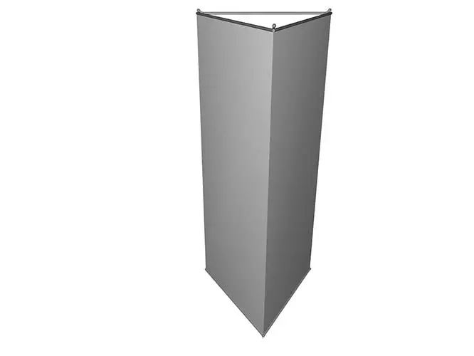 dreiseitiges Bannerdisplay "Tri Side" inkl. Druck