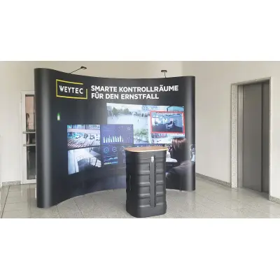 Faltdisplay-System "Cool Budget" inkl. Tonne und Leuchten