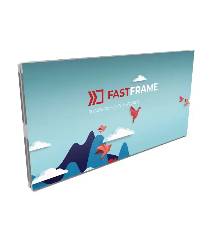 Messewand "Fastframe" inkl.Bedruckung 