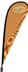 Ersatzfahne für Beachflag Diagonal (mobile Fahnenmasten)