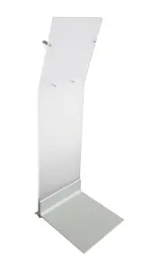 Rückansicht des Infoständers (Bodenständer "Presstissimo Wing O-Ring")
