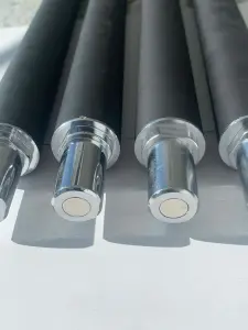 Detailbild der Stange (Bannerdisplay-Wandsystem "Stage")