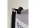 Bannerdisplay-Wandsystem "Stage"  - Die oberen Klammern halten das Textil knitterfrei fest (Messewandsysteme) 