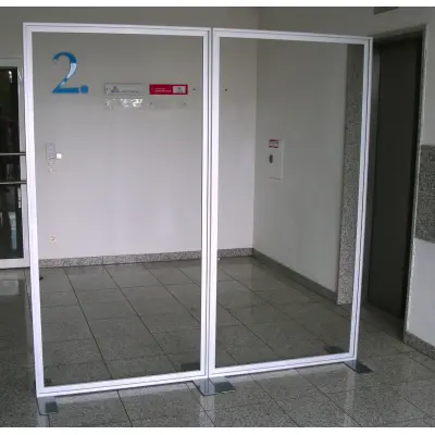  stabile Messewand Vector 200cm Rahmen ohne PVC-Platte (Messewand "Vector" inkl. Bedruckung)