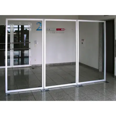 stabile Trennwand Vector 300cm Rahmen ohne PVC-Platte (Stabile Trennwand "Vector" mit Plexiglas oder PVC)