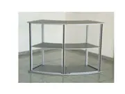 (Modulare Messetheke "MM gebogen" inkl. Druck)