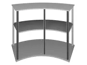 | (Modulare Messetheke "MM gebogen" inkl. Druck)