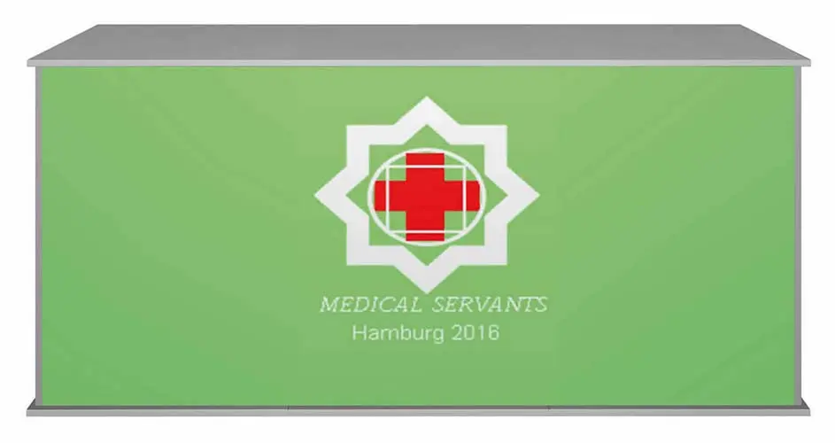 Modulare Messetheke "MM gerade" inkl. Druck (Theken und Counter)