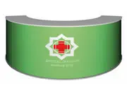 (Modulare Messetheke "MM gebogen" inkl. Druck)