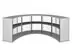 Modulare Messetheke "MM gebogen" inkl. Druck  (Theken und Counter) 