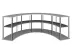 Modulare Messetheke "MM gebogen" inkl. Druck  (Theken und Counter) 