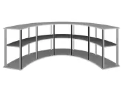 | (Modulare Messetheke "MM gebogen" inkl. Druck)