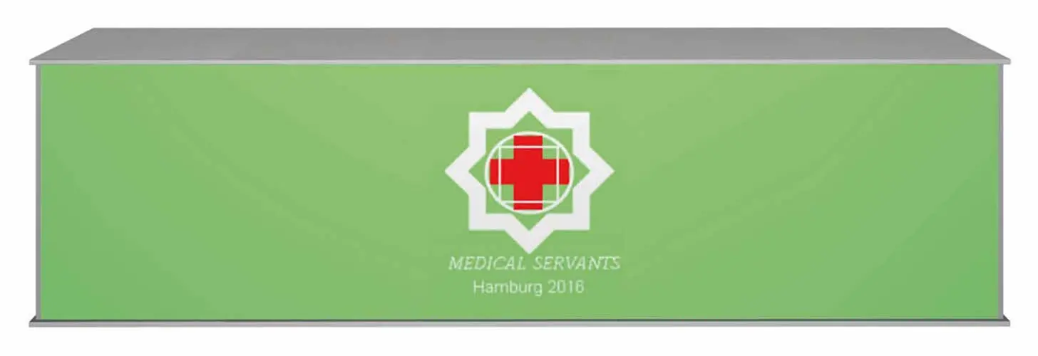 Modulare Messetheke "MM gerade" inkl. Druck (Theken und Counter)