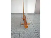 (Greenline-RollUp "Bambus rund 2" mit Bedruckung)