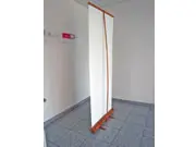 (Greenline-RollUp "Bambus rund 2" mit Bedruckung)