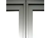  Zwei verbundene Rahmen der stabilen Trennwand Vector. | (Stabile Trennwand "Vector" mit Plexiglas oder PVC)