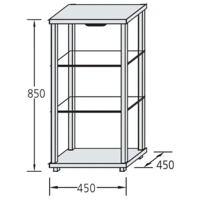 Design-Ausstellungsvitrine "Sideboard Q"