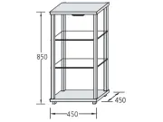 | (Design-Ausstellungsvitrine "Sideboard Q")