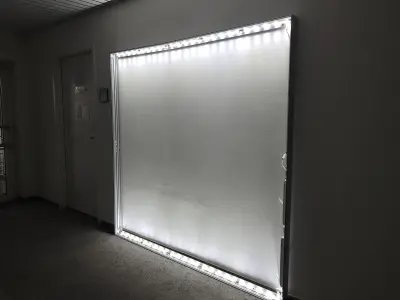"LED Wandrahmen 75mm" inkl. Druck 