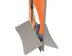Plattenhalter "New Wedge"  - Seitenansicht vom Plattenhalter New Wedge mit eingespannter Leichtschaumplatte. (Plattenhaltersysteme) 