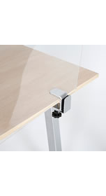 Tischklemme für Plexiglas- oder PVC-Scheibe